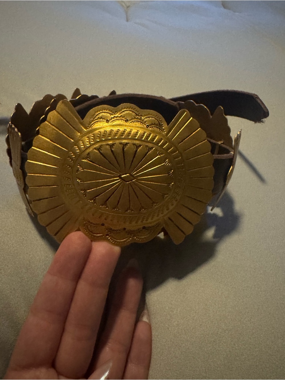 NWT- Concho Belt - Gold - Picture 2 of 12
